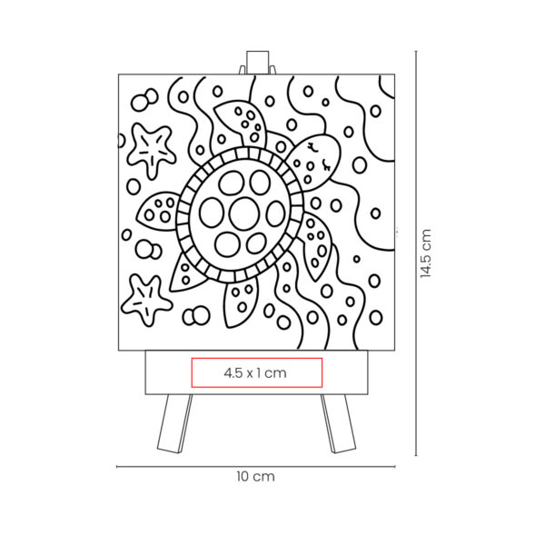 INF 055 B - SET DE PINTURA KOOPA BLANCO (BLANCO / CANVAS / MADERA) - Imagen 5