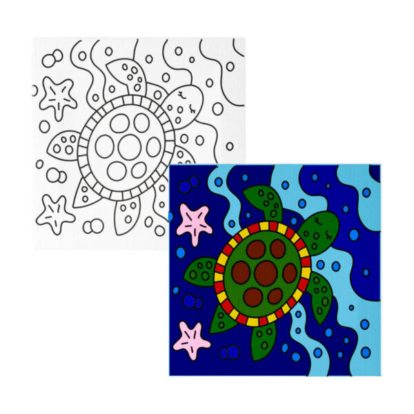 INF 055 B - SET DE PINTURA KOOPA BLANCO (BLANCO / CANVAS / MADERA) - Imagen 4