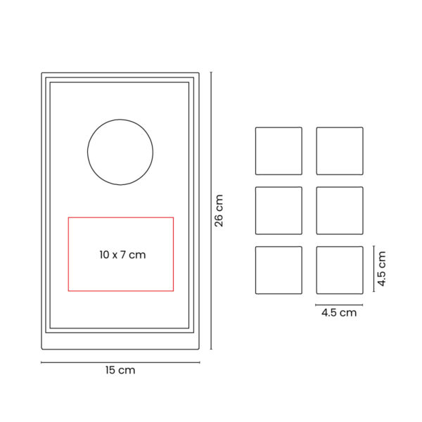 JM 110 BE - JUEGO CORNHOLE TAKOAN BEIGE (BEIGE / MDF / PLASTICO / POLIESTER) - Imagen 4