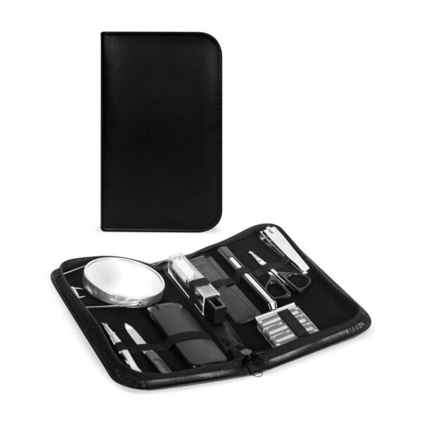 KIT 055 N - KIT DE VIAJE BARRETT NEGRO (NEGRO / CURPIEL ESTUCHE / METAL Y PLASTICO ACCESORIOS) - Imagen 7