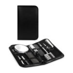 KIT 055 N - KIT DE VIAJE BARRETT NEGRO (NEGRO / CURPIEL ESTUCHE / METAL Y PLASTICO ACCESORIOS)