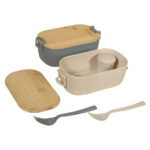 KTC 607 BE - LONCHERA MAKAN BEIGE (BEIGE / PLASTICO / BAMBU) - Image 5