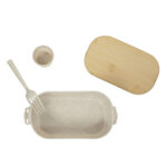 KTC 607 BE - LONCHERA MAKAN BEIGE (BEIGE / PLASTICO / BAMBU) - Image 3