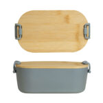 KTC 607 G - LONCHERA MAKAN GRIS (GRIS / PLASTICO / BAMBU) - Image 2