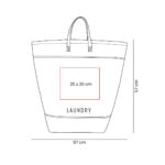 KTC 630 BE - CESTO PARA ROPA ZOE (BEIGE / POLIESTER / ALGODON / FORRO POLIESTER) - Image 6