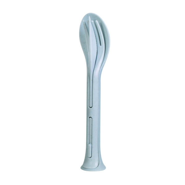 KTC 700 A - SET DE CUBIERTOS FLORENCIA AZUL (AZUL / PLASTICO / FIBRA DE TRIGO)