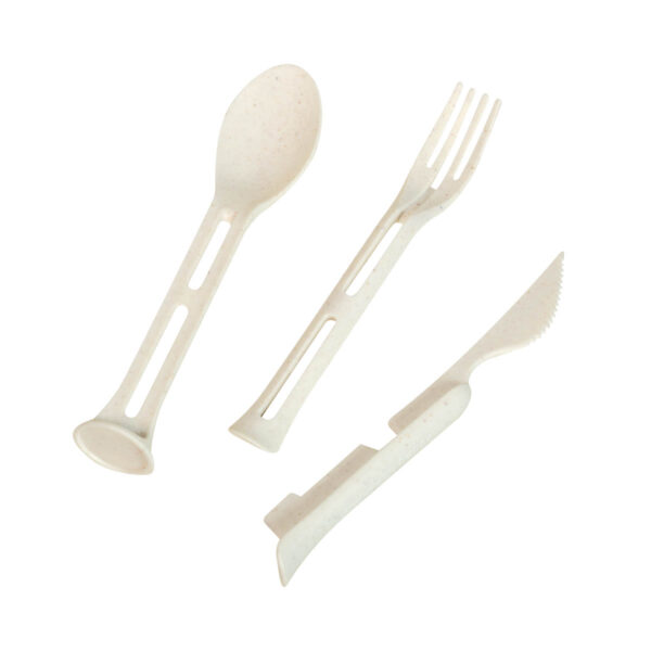 KTC 700 BE - SET DE CUBIERTOS FLORENCIA BEIGE (BEIGE / PLASTICO / FIBRA DE TRIGO) - Imagen 3