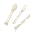 KTC 700 BE - SET DE CUBIERTOS FLORENCIA BEIGE (BEIGE / PLASTICO / FIBRA DE TRIGO) - Image 3