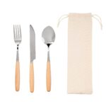 KTC 710 BE - SET DE CUBIERTOS TOMMER (BEIGE / CANVAS / ACERO INOXIDABLE / MADERA) - Image 7