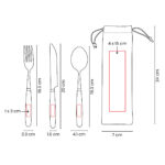 KTC 710 BE - SET DE CUBIERTOS TOMMER (BEIGE / CANVAS / ACERO INOXIDABLE / MADERA) - Image 6