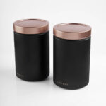 KTC 810 N - SET DE CONTENEDORES CANNES NEGRO (NEGRO / METAL)