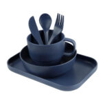 KTC 900 A - VAJILLA INDIVIDUAL ZEKE AZUL (AZUL / PLASTICO / FIBRA DE TRIGO)