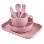 KTC 900 P - VAJILLA INDIVIDUAL ZEKE ROSA (ROSA / PLASTICO / FIBRA DE TRIGO)