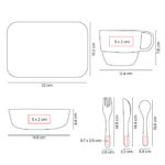 KTC 900 BE - VAJILLA INDIVIDUAL ZEKE BEIGE (BEIGE / PLASTICO / FIBRA DE TRIGO) - Image 9