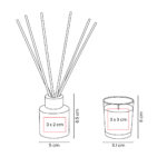 KTC 950 B - SET DE HOGAR ALICE BLANCO (BLANCO / VIDRIO / CERA DE SOYA / FIBRA DE POLIESTER /  FRAGANCIA) - Image 6