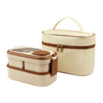 KTC 613 BE - SET PORTAVIANDAS AMANDA BEIGE (BEIGE / POLIESTER / ALUMINIO / PLASTICO)