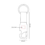 M 7985 N - LLAVERO DESTAPADOR PILSEN (NEGRO / METAL) - Image 5