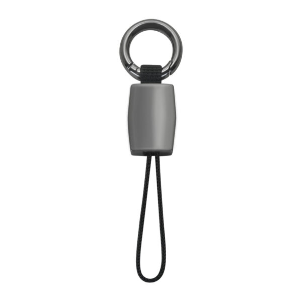 M 7986 N - LLAVERO STROP (NEGRO / METAL) - Imagen 2