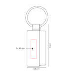 M 7987 C - LLAVERO SPLIT CAFÉ (CAFE / CURPIEL / METAL) - Image 3