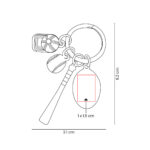 M 7988 S - LLAVERO BUNT (PLATA / METAL) - Image 4