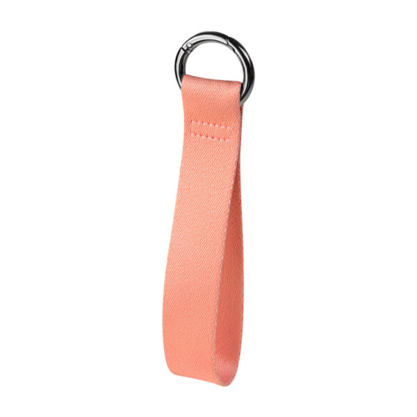 M 7989 P - LLAVERO TISSU ROSA (ROSA / METAL / POLIESTER)