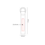 M 7989 N - LLAVERO TISSU NEGRO (NEGRO / METAL / POLIESTER) - Image 3