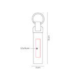 M 7990 OX - LLAVERO LIONEL OXFORD (GRIS OXFORD / METAL / CURPIEL) - Image 3