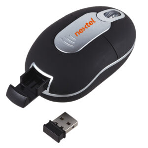 MOUSE OPTICO INALAMBRICO SOURIS MI5512 NEGRO (Plástico ABS)