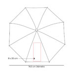 PAR 030 A - PARAGUAS DANUBIO AZUL (AZUL / POLIESTER / METAL) - Image 5