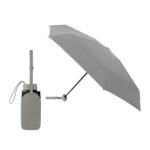 PAR 032 G - PARAGUAS VENUS GRIS (GRIS / POLIESTER / METAL / CURPIEL)