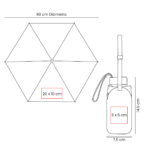 PAR 032 A - PARAGUAS VENUS AZUL (AZUL / POLIESTER / METAL / CURPIEL) - Image 5