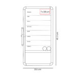 PRO 070 B - PINTARRÓN DAKO (BLANCO / MELAMINA / CORCHO / ALUMINIO / CARTON) - Image 6