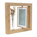 PRT 122 BE - PORTARRETRATO ROSMARY BEIGE (BEIGE / MDF / VIDRIO / FLORES SECAS) - Image 3