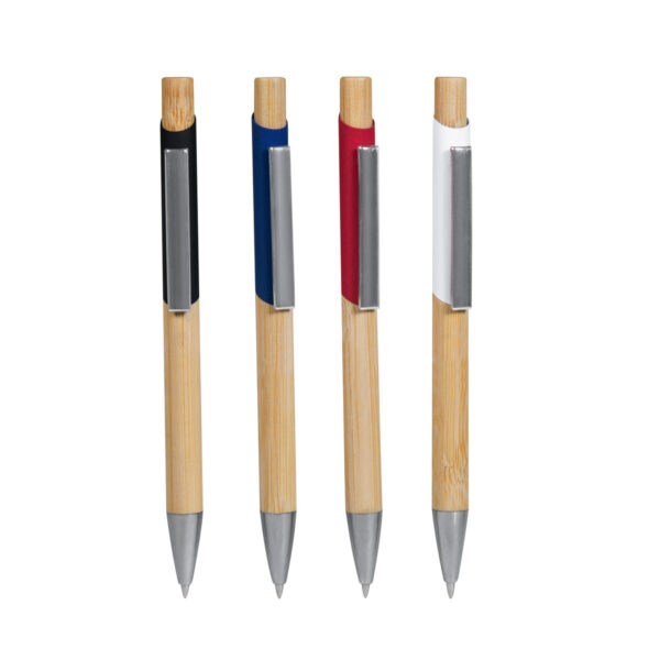 RQ 1130 A - BOLÍGRAFO HOLZ AZUL (AZUL / ALUMINIO / BAMBU) - Imagen 5