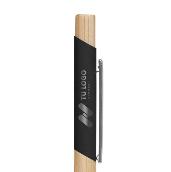 RQ 1130 N - BOLÍGRAFO HOLZ NEGRO (NEGRO / ALUMINIO / BAMBU) - Imagen 4