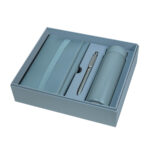 SET 016 A - SET BIRKIN AZUL (AZUL / ACERO INOXIDABLE / PLASTICO / CURPIEL / CARTON)