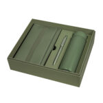 SET 016 V - SET BIRKIN VERDE (VERDE / ACERO INOXIDABLE / PLASTICO / CURPIEL / CARTON)