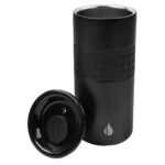 SET 022 N - SET MARMARIS (NEGRO / PAPEL ITALIANO PREMIUM CAJA / ACERO INOXIDABLE, PLASTICO, SILICON TERMO / CURPIEL LIBRETA / ACERO INOXIDABLE BOLIGRAFO / PLASTICO POWER BANK / CURPIEL, METAL LLAVERO) - Image 7