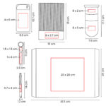 SET 022 N - SET MARMARIS (NEGRO / PAPEL ITALIANO PREMIUM CAJA / ACERO INOXIDABLE, PLASTICO, SILICON TERMO / CURPIEL LIBRETA / ACERO INOXIDABLE BOLIGRAFO / PLASTICO POWER BANK / CURPIEL, METAL LLAVERO) - Image 9
