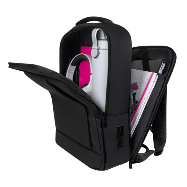 SIN 532 N - MOCHILA NUCHTER NEGRO (NEGRO / POLIESTER / PU) - Imagen 3