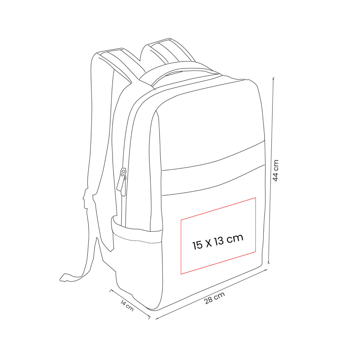 SIN 715 A - MOCHILA ZUIDAS AZUL (AZUL / POLIESTER) - Image 6