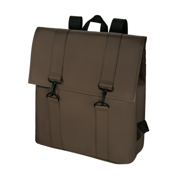 SIN 718 C - MOCHILA KRATO CAFÉ (CAFE / POLIURETANO / POLIESTER / METAL)