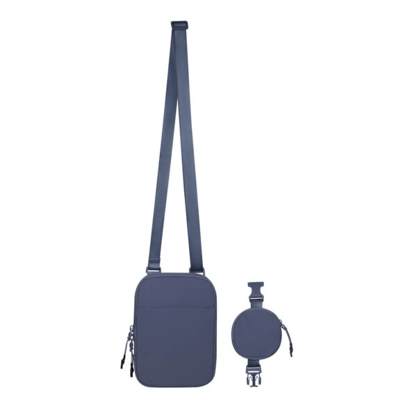 SIN 762 A - MINI BOLSA MICHEL AZUL (AZUL / POLIESTER) - Imagen 3