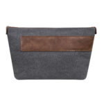 SIN 811 G - NECESER TROUSSE GRIS (GRIS / CANVAS / CURPIEL)