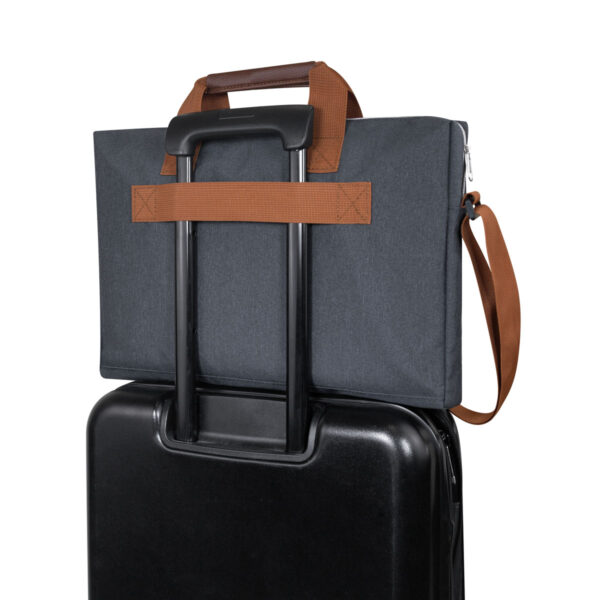SIN 925 G - PORTAFOLIO TILAUS GRIS (GRIS / POLIESTER / CURPIEL) - Imagen 3