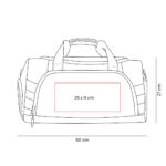 SIN 928 N - MALETA KAFA NEGRO (NEGRO / POLIESTER) - Image 3