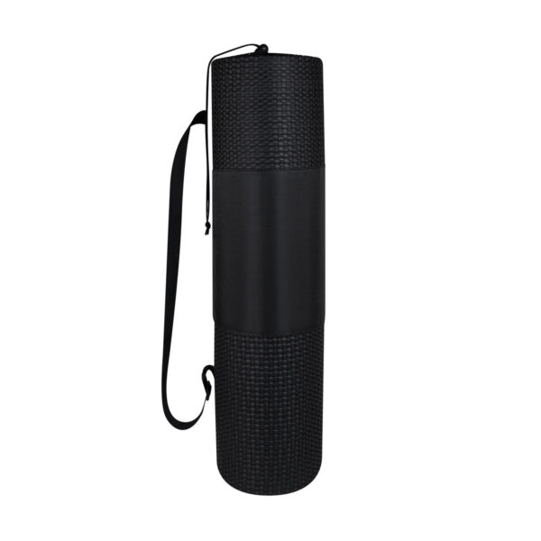 SPO 012 N - TAPETE DE YOGA SERENITY NEGRO (NEGRO / ESPUMA NBR TAPETE / POLIESTER FUNDA)