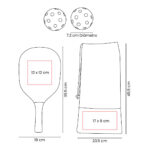 SPO 017 N - SET DE RAQUETAS ZANE (NEGRO / MADERA / PLASTICO / POLIESTER) - Image 9