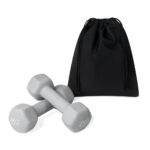 SPO 019 G - SET DE MANCUERNAS ZANE (GRIS / ACERO / CUBIERTA PVC)