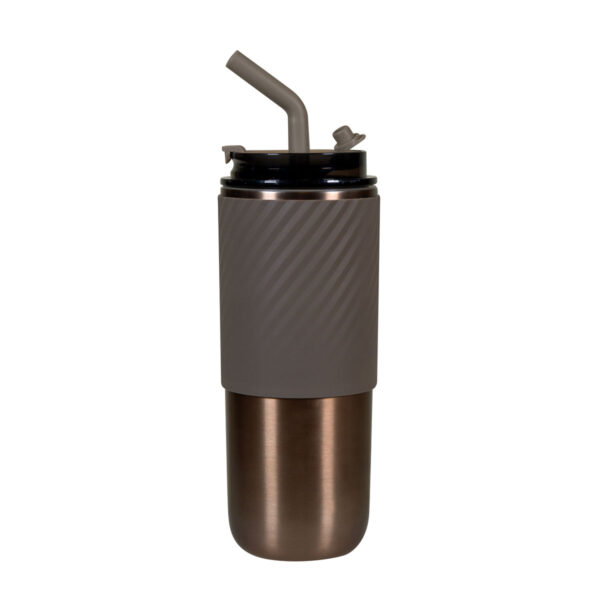 TMPS 204 D - TERMO ZULÚ DORADO (DORADO / ACERO INOXIDABLE / PLASTICO / SILICON) - Imagen 2